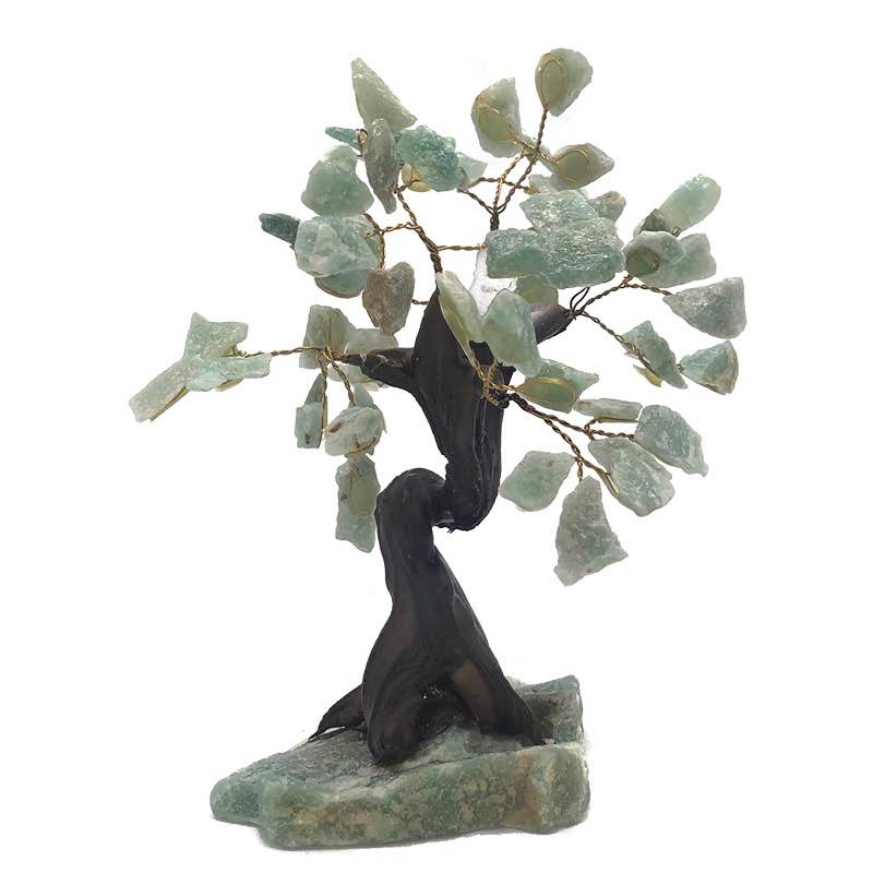 Gemstone Bonsai Tree, Large (Green Quartz)